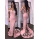 Trumpet/Mermaid Off-the-Shoulder Lace Wedding Party Dresses Bridesmaid Dresses 3010083 Trumpet/Mermaid Off-the-Shoulder Lace Wedding Party Dresses Bridesmaid Dresses 3010083