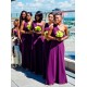 Long Purple Chiffon One-Shoulder Wedding Party Dresses Bridesmaid Dresses 3010086 Long Purple Chiffon One-Shoulder Wedding Party Dresses Bridesmaid Dresses 3010086