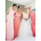Cap-Sleeves Long Chiffon Wedding Party Dresses Bridesmaid Dresses 3010087