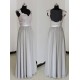 Floor-Length Cap-Sleeves Chiffon Lace Backless Wedding Party Dresses Bridesmaid Dresses 3010090