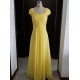 Cap-Sleeves Long Yellow Chiffon Wedding Party Dresses Bridesmaid Dresses 3010095 Cap-Sleeves Long Yellow Chiffon Wedding Party Dresses Bridesmaid Dresses 3010095