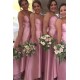 Long Pink Wedding Guest Dresses Bridesmaid Dresses 3010161