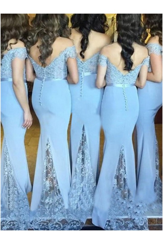 Mermaid Off-the-Shoulder Lace Long Wedding Guest Dresses Bridesmaid Dresses 3010175 Mermaid Off-the-Shoulder Lace Long Wedding Guest Dresses Bridesmaid Dresses 3010175