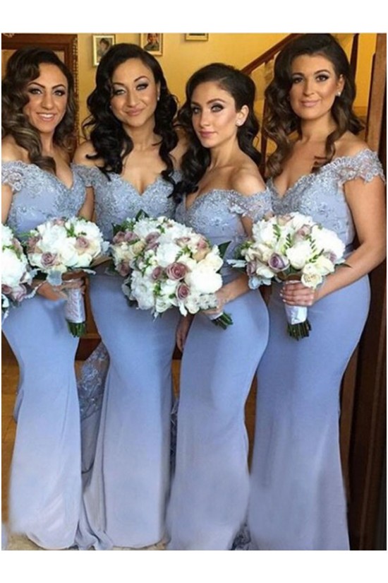 Mermaid Off-the-Shoulder Lace Long Wedding Guest Dresses Bridesmaid Dresses 3010175 Mermaid Off-the-Shoulder Lace Long Wedding Guest Dresses Bridesmaid Dresses 3010175