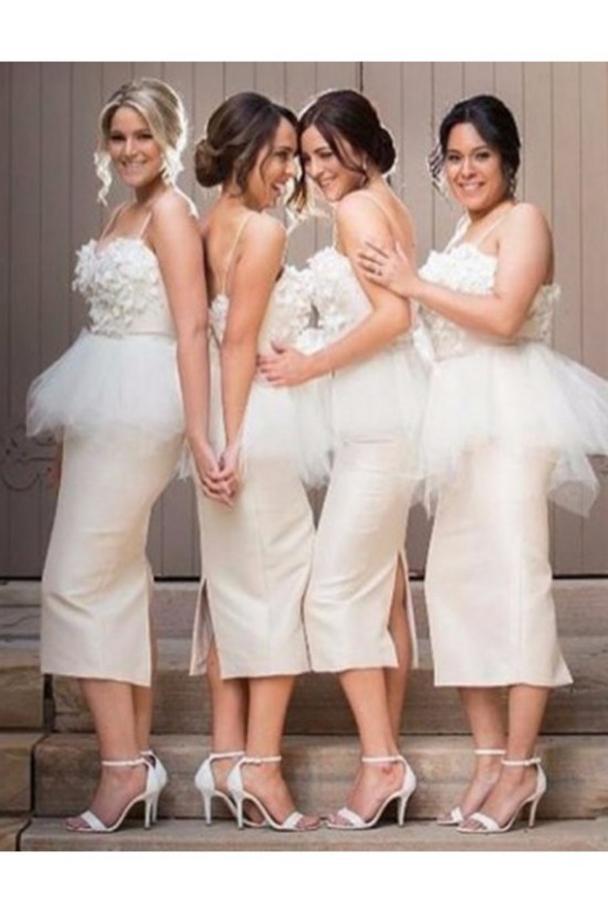 Spaghetti Straps Lace Tea Length Wedding Guest Dresses Bridesmaid Dresses 3010183 Spaghetti Straps Lace Tea Length Wedding Guest Dresses Bridesmaid Dresses 3010183