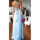 Long Blue Chiffon Wedding Guest Dresses Bridesmaid Dresses 3010200