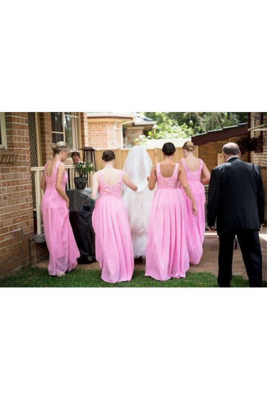 Long Pink Lace Chiffon Wedding Guest Dresses Bridesmaid Dresses 3010202 Long Pink Lace Chiffon Wedding Guest Dresses Bridesmaid Dresses 3010202