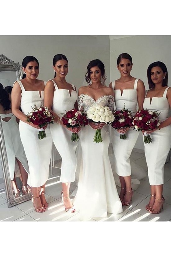 Tea Length Straps Sleeveless Wedding Guest Dresses Bridesmaid Dresses 3010205 Tea Length Straps Sleeveless Wedding Guest Dresses Bridesmaid Dresses 3010205