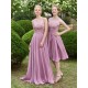 A-Line Lace Chiffon Illusion Neckline Long Wedding Guest Dresses Bridesmaid Dresses 3010219 A-Line Lace Chiffon Illusion Neckline Long Wedding Guest Dresses Bridesmaid Dresses 3010219