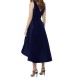 High Low V-Neck Navy Wedding Guest Dresses Bridesmaid Dresses 3010231 High Low V-Neck Navy Wedding Guest Dresses Bridesmaid Dresses 3010231