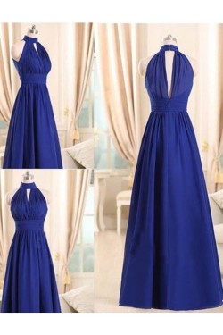 Long Blue Chiffon Wedding Guest Dresses Bridesmaid Dresses 3010235