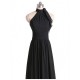 A-Line Halter Burgundy Chiffon Wedding Guest Dresses Bridesmaid Dresses 3010237