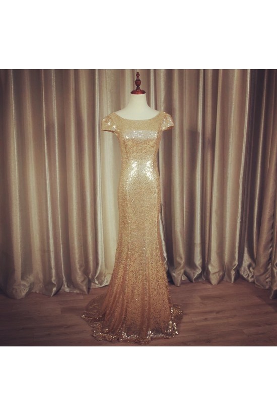 Mermaid Sequins Cap Sleeves Gold Wedding Guest Dresses Bridesmaid Dresses 3010264 Mermaid Sequins Cap Sleeves Gold Wedding Guest Dresses Bridesmaid Dresses 3010264