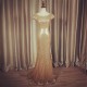 Mermaid Sequins Cap Sleeves Gold Wedding Guest Dresses Bridesmaid Dresses 3010264