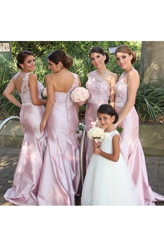 Mermaid One-Shoulder Lace Long Wedding Guest Dresses Bridesmaid Dresses 3010265 Mermaid One-Shoulder Lace Long Wedding Guest Dresses Bridesmaid Dresses 3010265