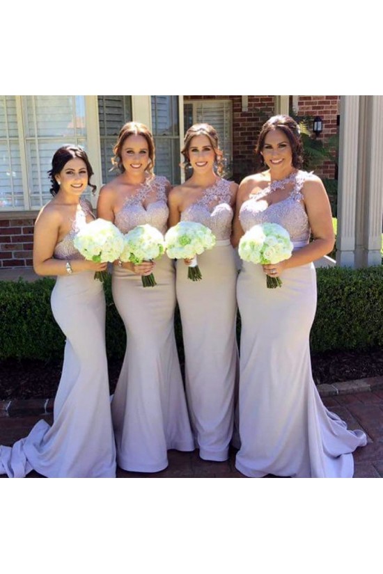 Mermaid One-Shoulder Lace Long Wedding Guest Dresses Bridesmaid Dresses 3010266 Mermaid One-Shoulder Lace Long Wedding Guest Dresses Bridesmaid Dresses 3010266