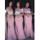 Mermaid Off-the-Shoulder Long Bridesmaid Dresses with Slit 3010292
