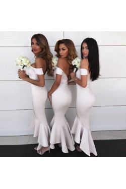Mermaid Off-the-Shoulder Bridesmaid Dresses 3010313