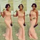 Mermaid One-Shoulder Lace Long Bridesmaid Dresses 3010324