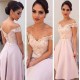 A-Line Lace Off-the-Shoulder Bridesmaid Dresses 3010332 A-Line Lace Off-the-Shoulder Bridesmaid Dresses 3010332