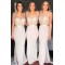 Mermaid V-Neck Long Bridesmaid Dresses 3010336