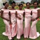 Mermaid Long Pink Off-the-Shoulder Bridesmaid Dresses 3010342 Mermaid Long Pink Off-the-Shoulder Bridesmaid Dresses 3010342