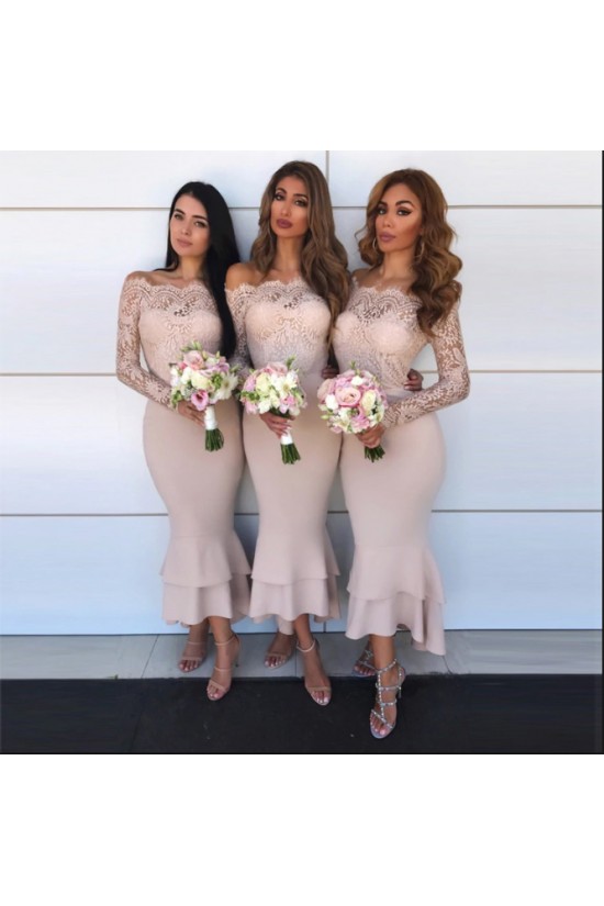 Long Sleeves Lace Bridesmaid Dresses 3010357 Long Sleeves Lace Bridesmaid Dresses 3010357