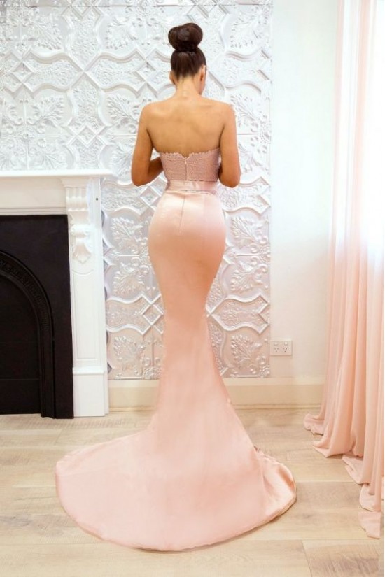 Mermaid Lace V-Neck Long Bridesmaid Dresses 3010358 Mermaid Lace V-Neck Long Bridesmaid Dresses 3010358