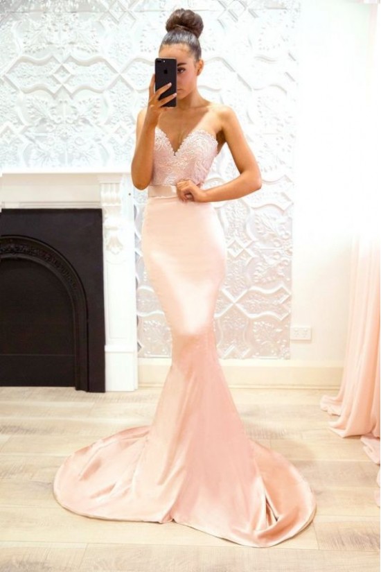Mermaid Lace V-Neck Long Bridesmaid Dresses 3010358 Mermaid Lace V-Neck Long Bridesmaid Dresses 3010358