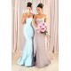 Mermaid Spaghetti Straps Long Bridesmaid Dresses 3010359