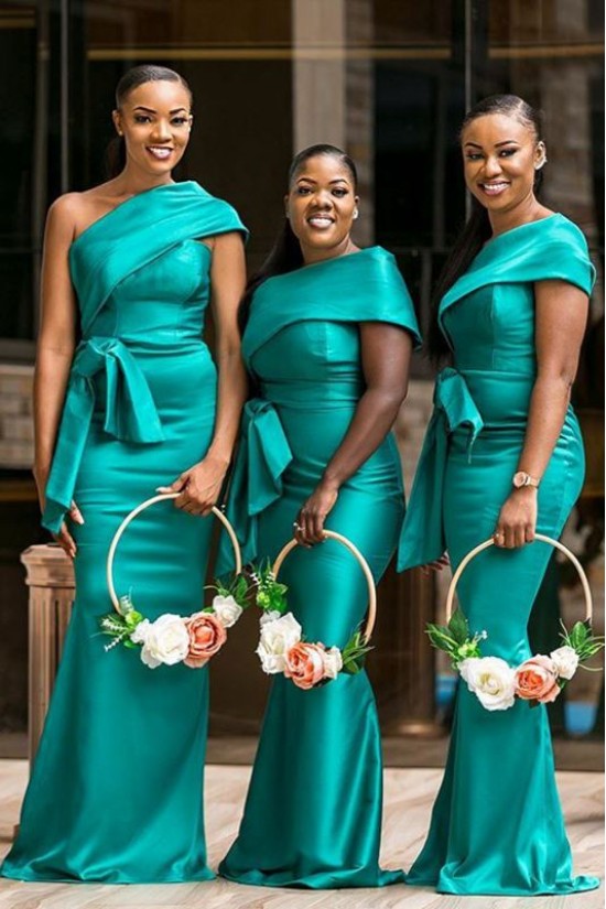 Mermaid One-Shoulder Long Bridesmaid Dresses 3010370 Mermaid One-Shoulder Long Bridesmaid Dresses 3010370