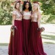 A-Line Sequins and Tulle Long Bridesmaid Dresses 3010378 A-Line Sequins and Tulle Long Bridesmaid Dresses 3010378