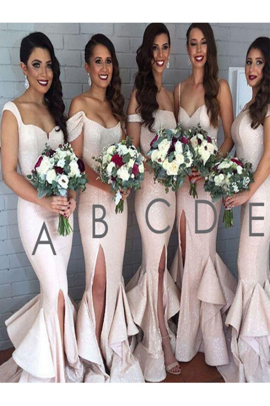 Mermaid Sequins Off-the-Shoulder Floor Length Bridesmaid Dresses 3010414 Mermaid Sequins Off-the-Shoulder Floor Length Bridesmaid Dresses 3010414