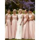 A-Line Lace and Chiffon Floor Length Bridesmaid Dresses 3010420 A-Line Lace and Chiffon Floor Length Bridesmaid Dresses 3010420