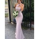 Mermaid One-Shoulder Floor Length Bridesmaid Dresses 3010421