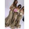 Mermaid Sequins Off-the-Shoulder Long Floor Length Bridesmaid Dresses 3010465