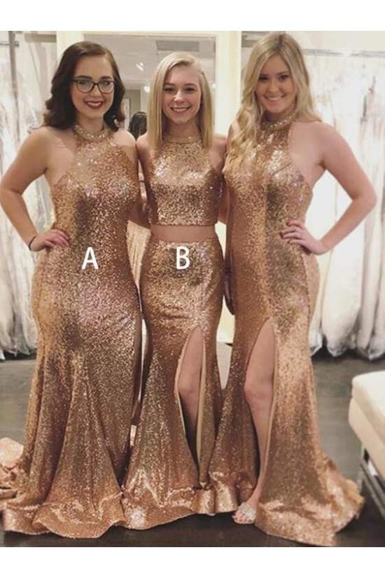 Mermaid Sequins Long Floor Length Bridesmaid Dresses 3010466 Mermaid Sequins Long Floor Length Bridesmaid Dresses 3010466