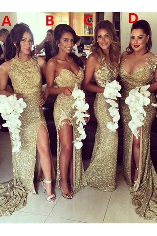 Sheath Sequins Floor Length Bridesmaid Dresses 3010470 Sheath Sequins Floor Length Bridesmaid Dresses 3010470