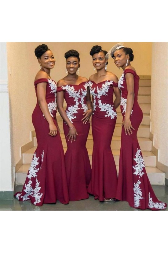 Mermaid Off-the-Shoulder Lace Floor Length Bridesmaid Dresses 3010477 Mermaid Off-the-Shoulder Lace Floor Length Bridesmaid Dresses 3010477