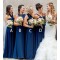 A-Line Long Floor Length Bridesmaid Dresses 3010513