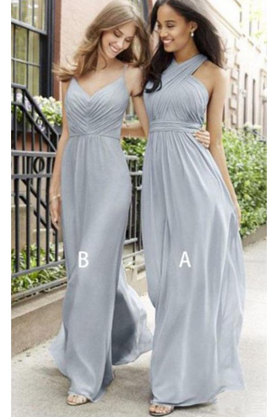 A-Line Long Chiffon Floor Length Bridesmaid Dresses 3010515 A-Line Long Chiffon Floor Length Bridesmaid Dresses 3010515