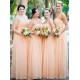 A-Line Long Chiffon Floor Length Bridesmaid Dresses 3010518