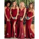 Mermaid Long Floor Length Bridesmaid Dresses 3010529