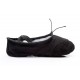 Women's Kids' Black Canvas Dance Shoes Ballet/Latin/Yoga/Dance Sneakers Canvas Flat Heel D601043