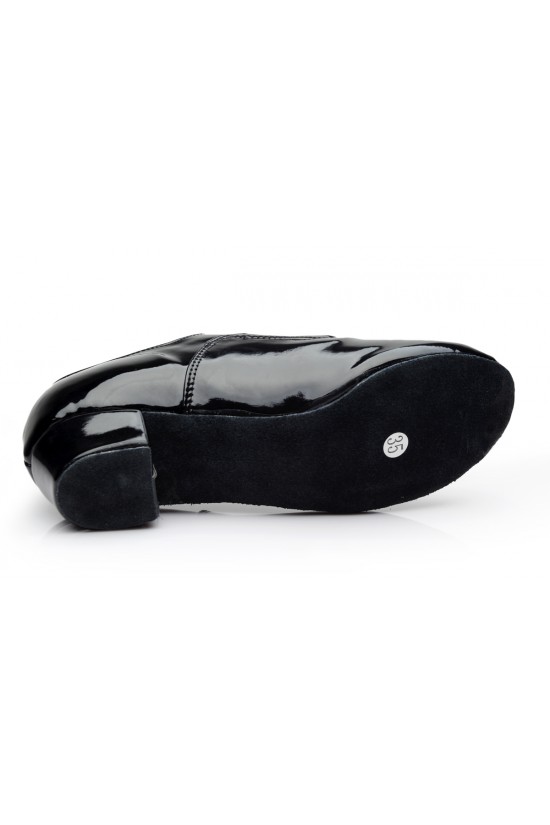 Men's Kids' Black Leatherette Modern Ballroom Latin Dance Shoes Dance Sneakers Flat Heel D603001 Men's Kids' Black Leatherette Modern Ballroom Latin Dance Shoes Dance Sneakers Flat Heel D603001