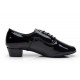 Men's Kids' Black Leatherette Modern Ballroom Latin Dance Shoes Dance Sneakers Flat Heel D603001 Men's Kids' Black Leatherette Modern Ballroom Latin Dance Shoes Dance Sneakers Flat Heel D603001