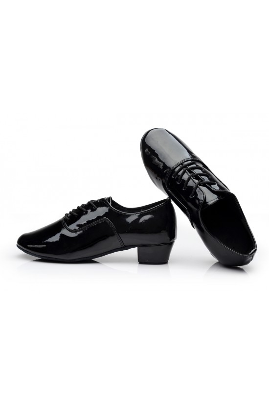 Men's Kids' Black Leatherette Modern Ballroom Latin Dance Shoes Dance Sneakers Flat Heel D603001 Men's Kids' Black Leatherette Modern Ballroom Latin Dance Shoes Dance Sneakers Flat Heel D603001