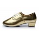 Men's Kids' Gold Leatherette Modern Ballroom Latin Dance Shoes Dance Sneakers Flat Heel D603002 Men's Kids' Gold Leatherette Modern Ballroom Latin Dance Shoes Dance Sneakers Flat Heel D603002
