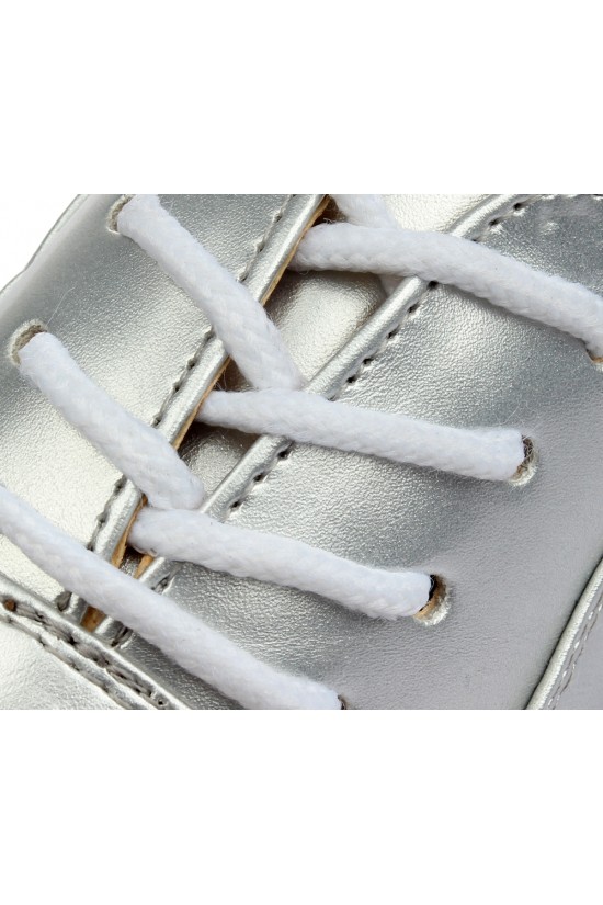 Men's Kids' Silver Leatherette Modern Ballroom Latin Dance Shoes Dance Sneakers Flat Heel D603004 Men's Kids' Silver Leatherette Modern Ballroom Latin Dance Shoes Dance Sneakers Flat Heel D603004