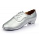Men's Kids' Silver Leatherette Modern Ballroom Latin Dance Shoes Dance Sneakers Flat Heel D603004 Men's Kids' Silver Leatherette Modern Ballroom Latin Dance Shoes Dance Sneakers Flat Heel D603004